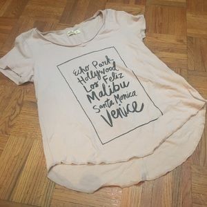 💀Hollister Dusty Rose California Cities Tee 🇺🇸